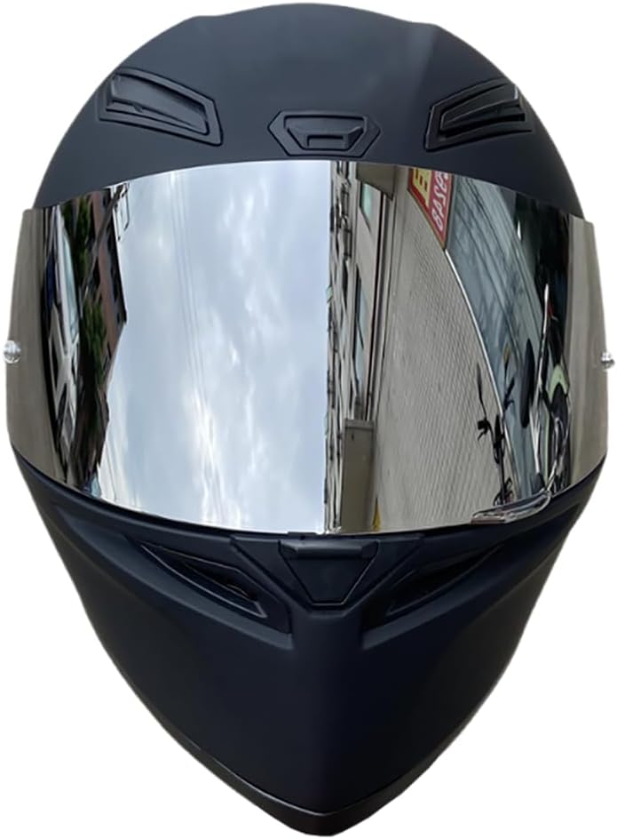BSTOP K1 Face Shield Uv-Protected for AGV K1, K1S, K3SV, K5, K5S Helmet Shield Visor Windshield (Revo Clear Silver-Day and Night) - Image 5